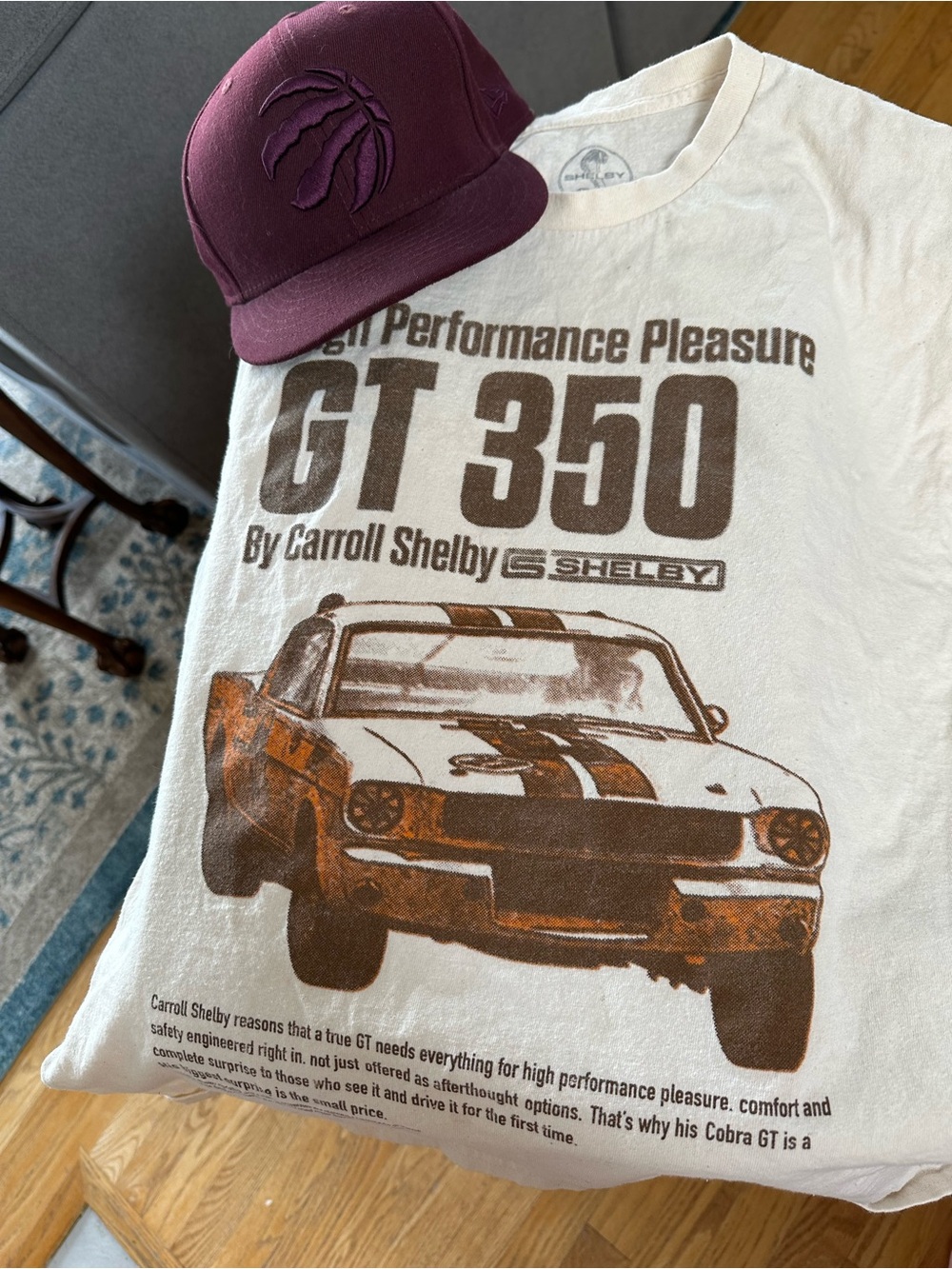 Selby White Tee with Brown GT 350 Graphic